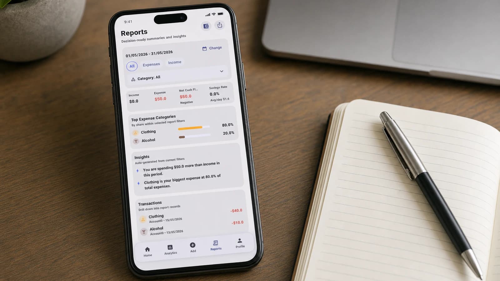 Personal Expense Tracker SCREENS 4