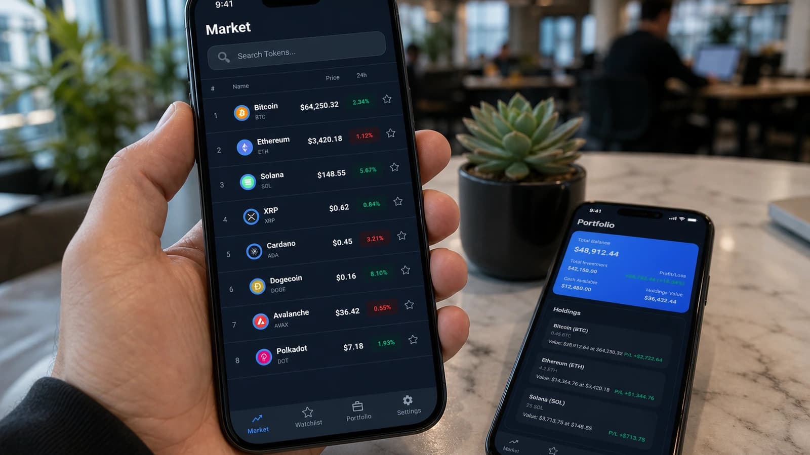 Crypto Markets & Portfolio