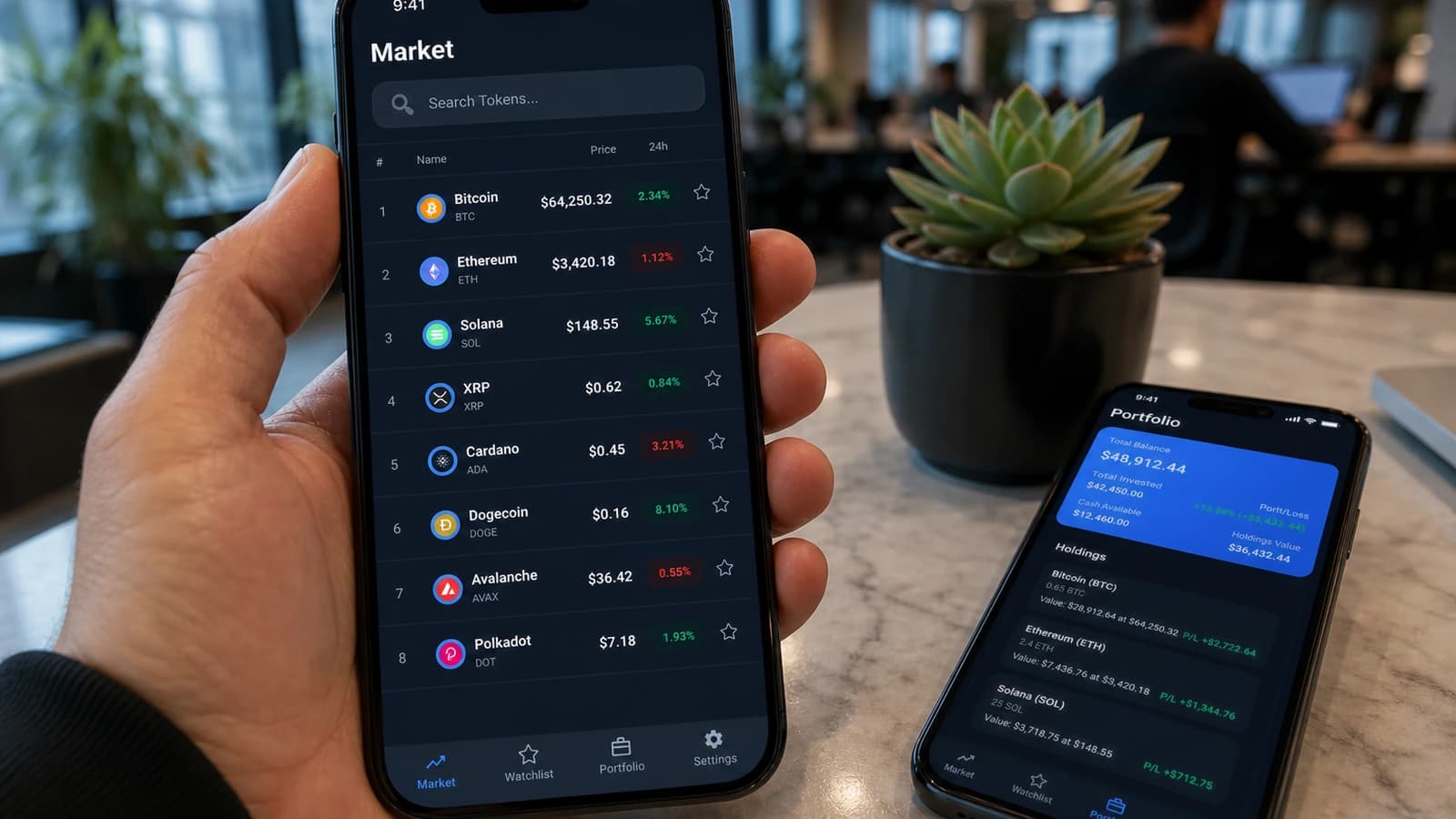 Crypto Markets & Portfolio