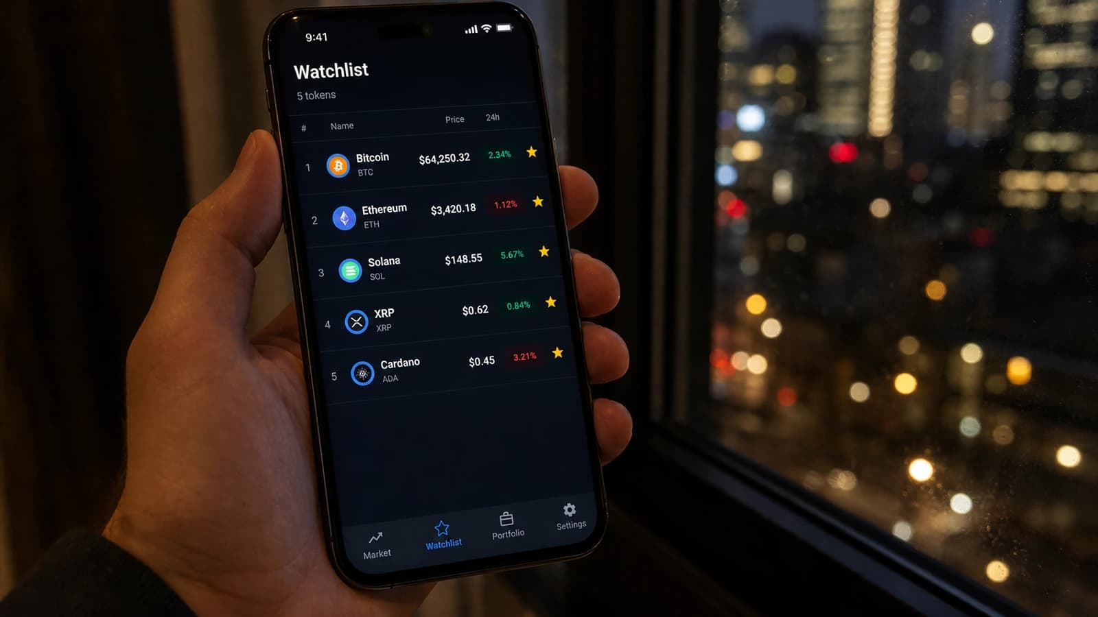 Crypto Markets & Portfolio SCREENS 4