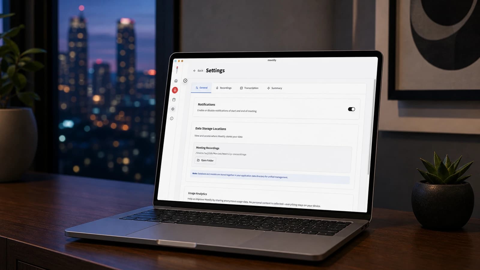Local AI Meeting Assistant SCREENS 3